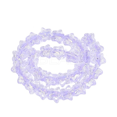 Handmade Foil Glass Beads Strands FOIL-Q002-07B-1