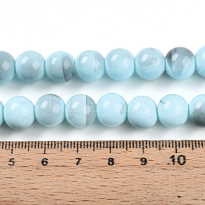 Baking Paint Glass Beads Strands DGLA-N013-10mm-03-1