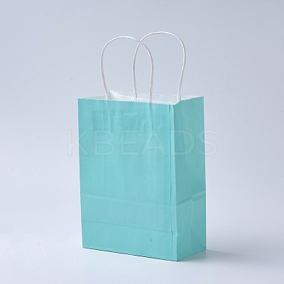 Pure Color Kraft Paper Bags AJEW-G020-C-14-1