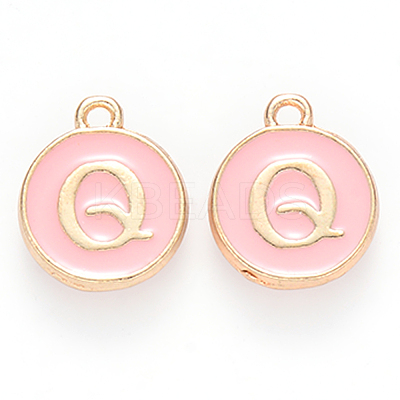 Golden Plated Alloy Enamel Charms ENAM-S118-07Q-1