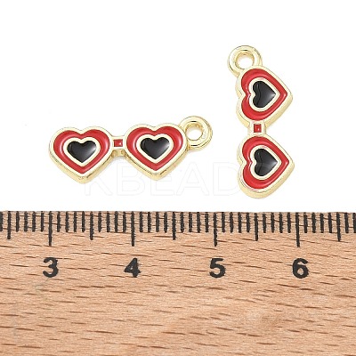Alloy Enamel Pendants FIND-D044-18G-1