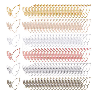 120Pcs 6 Colors Tibetan Style Alloy Pendants FIND-CA0009-24-1