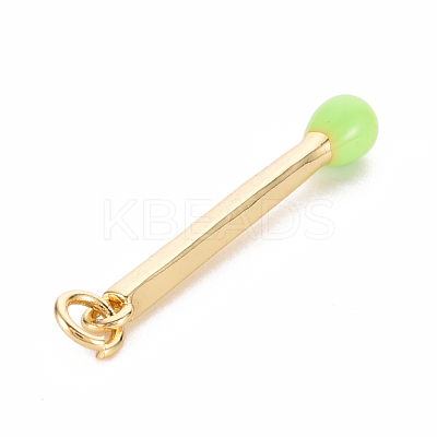 Brass Enamel Pendants KK-S362-032E-NR-1