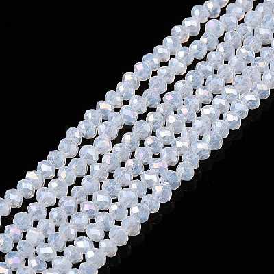 Electroplate Glass Beads Strands EGLA-A044-J1mm-B06-1