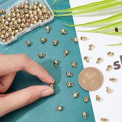 100Pcs 304 Stainless Steel Bell Charms STAS-UN0035-56-1