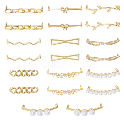 20Pcs 10 Styles Alloy Shoelace Buckle FIND-GL0001-75-1