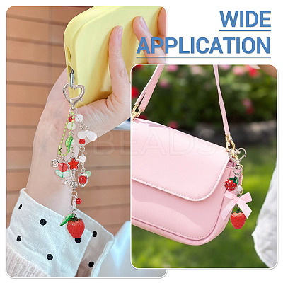 2Pcs 2 Styles Resin Pendant Decorations HJEW-TA0001-37-1