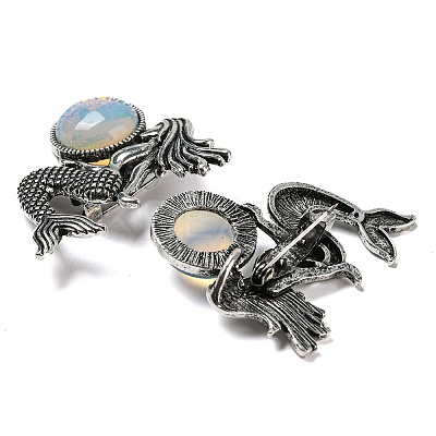 Dual-use Items Alloy Mermaid Brooch JEWB-C026-02D-AS-1