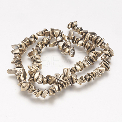 Electroplate Non-magnetic Synthetic Hematite Beads Strands G-K210-02G-1
