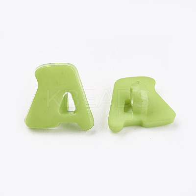 Acrylic Shank Buttons X-BUTT-E028-06-1