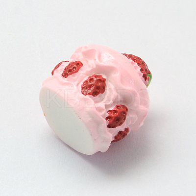 Strawberry Cake Resin Decoden Cabochons LS-CRES-R183-05B-1