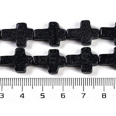 Synthetic Blue Goldstone Beads Strands G-I369-A25-02-1