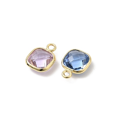 Brass with Cubic Zirconia Pendants KK-Z137-01G-1
