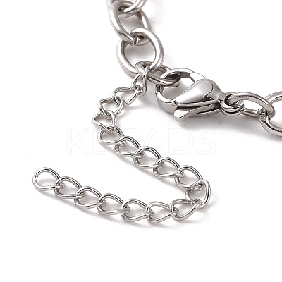 Non-Tarnish 304 Stainless Steel Cable Chain Bracelet for Men Women BJEW-E031-01P-05-1