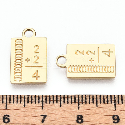 304 Stainless Steel Pendants STAS-T064-34G-1