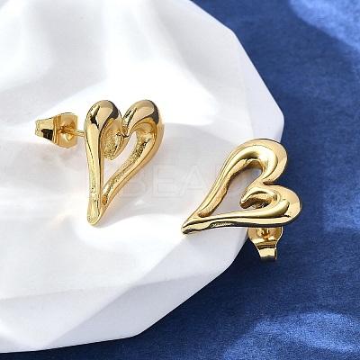 304 Stainless Steel Stud Earrings for Women EJEW-L296-077G-1
