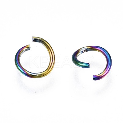 Ion Plating(IP) 304 Stainless Steel Open Jump Rings STAS-S119-002-1