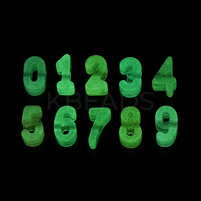 Luminous Frosted Transparent Acrylic Beads TACR-T029-21M-1