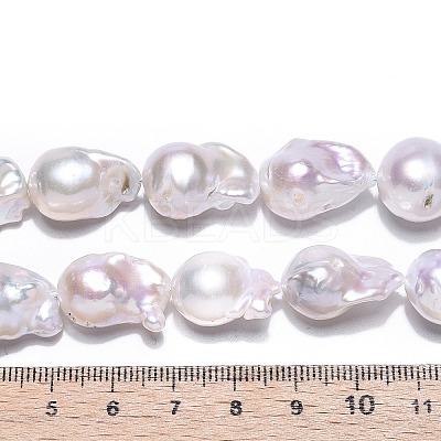 Natural Baroque Pearl Keshi Pearl Beads Strands PEAR-S019-05D-01-1