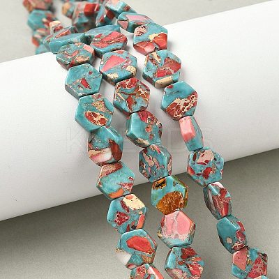 Dyed Synthetic Imperial Jasper Beads Strands G-D337-10mm-A03-1