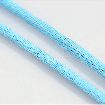 Round Nylon Satin Rattail Cord X-NWIR-O001-A-10-1