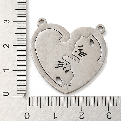 Non-Tarnish 304 Stainless Steel Split Pendants LS-STAS-H184-01P-1