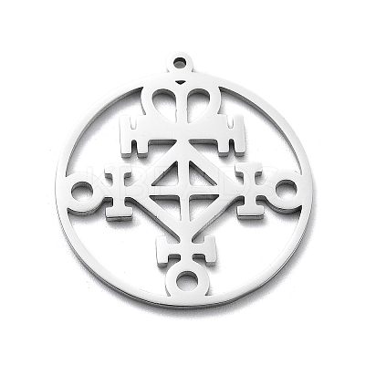 Non-Tarnish 304 Stainless Steel Pendants LS-STAS-D036-09P-1