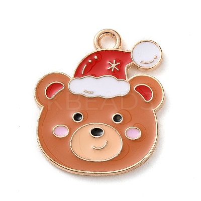 Alloy Enamel Pendants X-ENAM-B030-02G-15-1