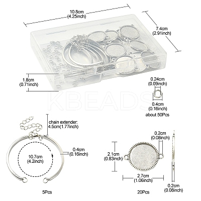 DIY Bracelet Making Finding Kit DIY-YW0007-22-1