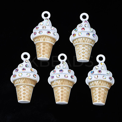 Rack Plating Alloy Enamel Pendants X-PALLOY-N172-005D-1