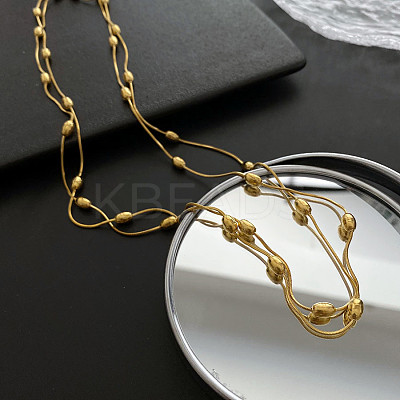 304 Stainless Steel Satellite Chain Necklaces LS-BJEW-K257-06G-1