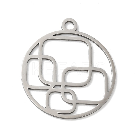 201 Stainless Steel Pendants STAS-S155-06P-1