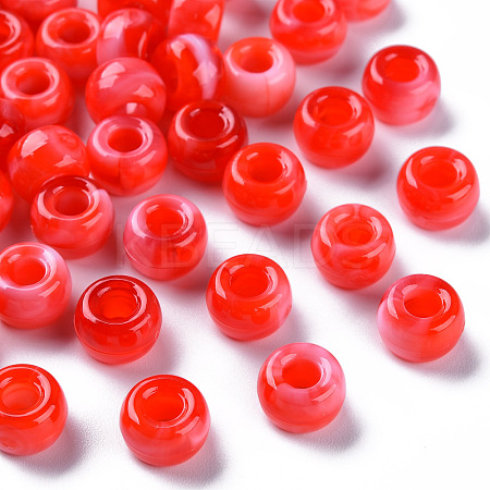 Acrylic European Beads MACR-S375-002B-05-1