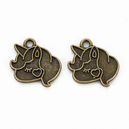 Tibetan Style Alloy Pendant Enamel Settings TIBEP-N010-010AB-RS-1