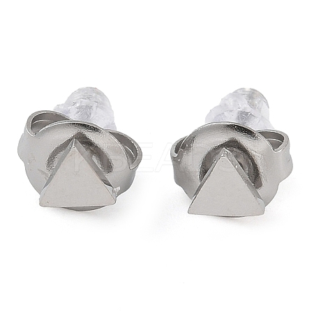 304 Stainless Steel Stud Earrings for Women EJEW-B109-04A-P-1