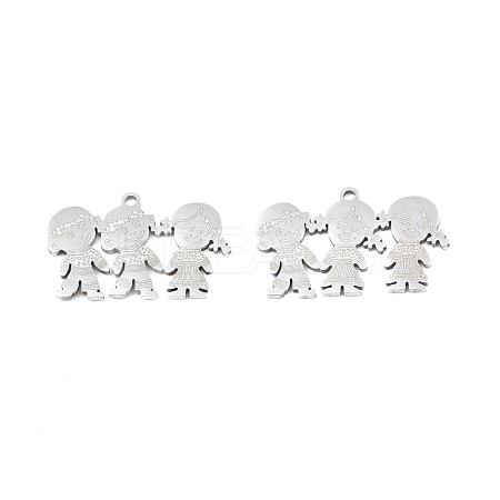 Non-Tarnish 201 Stainless Steel Pendants STAS-N091-153P-1