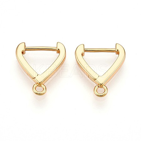 Brass Hoop Earring Finding KK-N261-56G-1