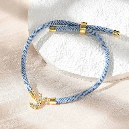 Adjustable Nylon Cord Bracelets BJEW-C096-01G-10-1