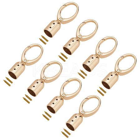 8Pcs Zinc Alloy Cord Ends FIND-AR0006-64G-1