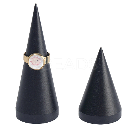2Pcs 2 Styles Alloy Ring Display Stands RDIS-BBC0001-01EB-1