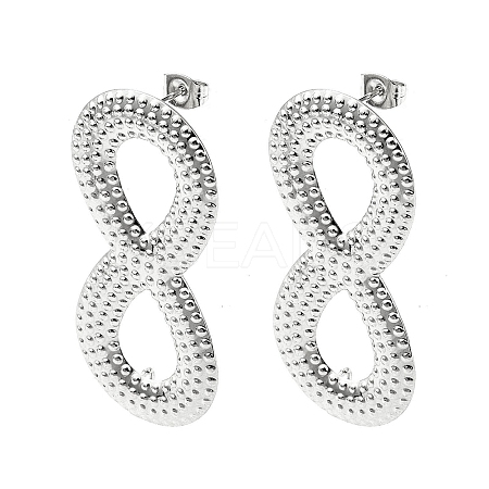 304 Stainless Steel Stud Earring Findings STAS-L024-006P-01-1