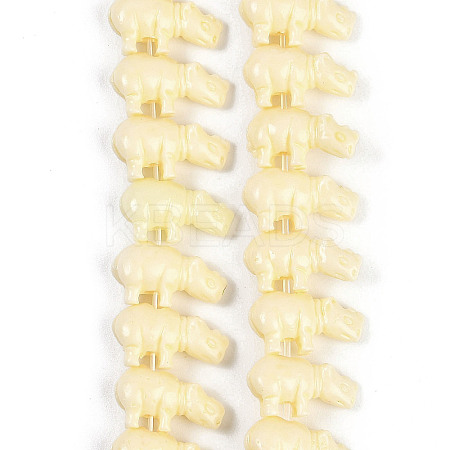Synthetic Coral Dyed Carved Beads Strands CORA-K009-04B-1