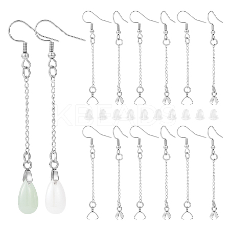 50Pcs 304 Stainless Steel Earring Hooks EJEW-AB00016-1