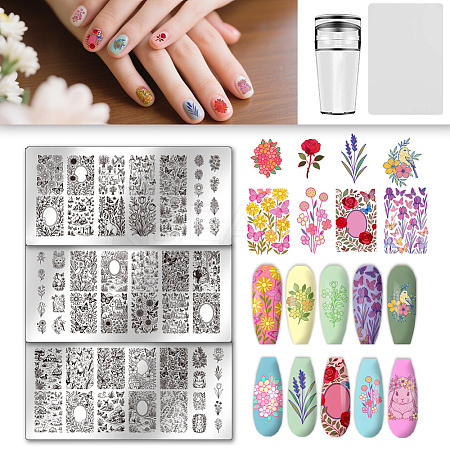 Plastic Nail Art Image Templates AJEW-UN0002-49E-1