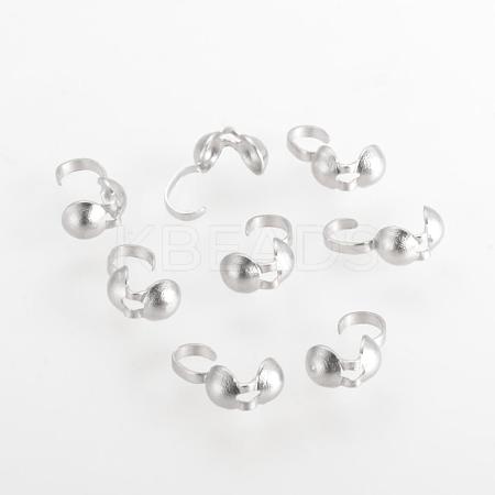 Tarnish Resistant 304 Stainless Steel Bead Tips STAS-Q210-92-1