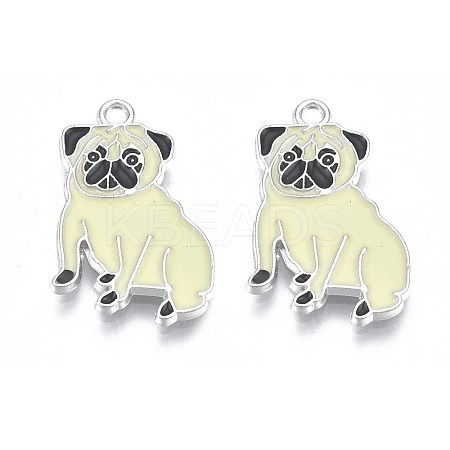 Rack Plating Alloy Enamel Pendants X-PALLOY-T075-158-1