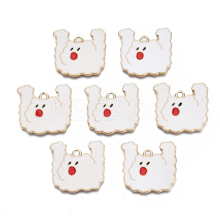 Rack Plating Alloy Enamel Pendants ENAM-T011-167-1