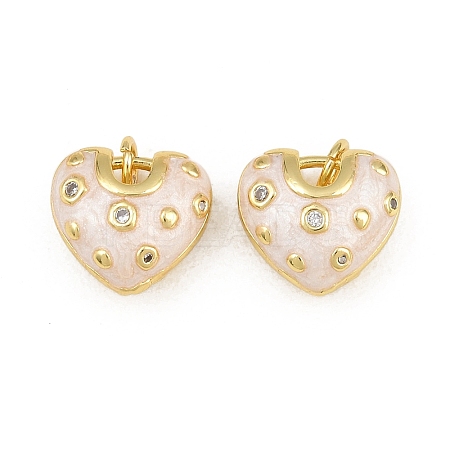 Brass Micro Pave Clear Cubic Zirconia Charms CU-CBAA571-12G-1