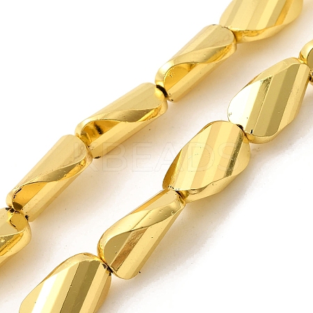 Electroplate Glass Beads Strands EGLA-F166-05B-G-1
