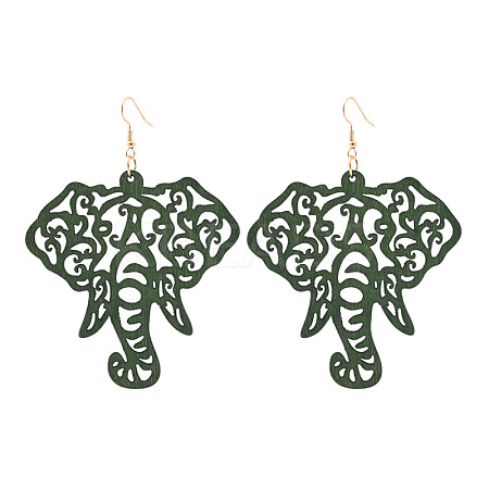 Hollow Wood Dangle Earrings FS-WG18EE7-02-1